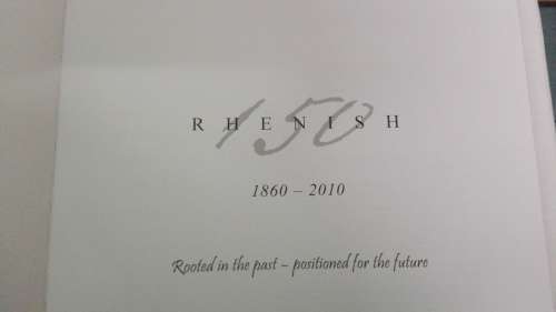 RHENISH 150 1860-2010 ( RHENISH SCHOOL -STELLENBOSCH )