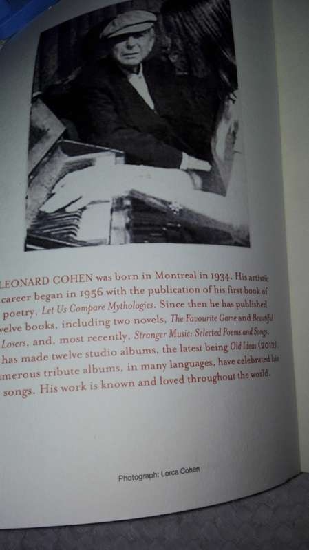 LEONARD COHEN ; BOOK OF LONGING