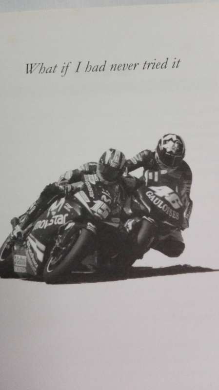 VALENTINO ROSSI THE AUTOBIOGRAPHY What if I Never Tried It  ( Motorcycle Racing  Motorcycling )