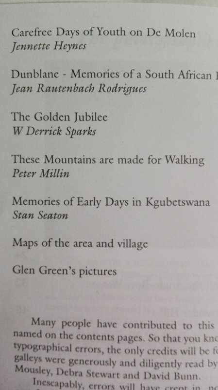 ALL OUR YESTERDAYS Anecdotal History of the Clarens Valley