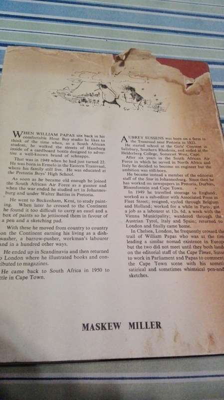 UNDER THE TABLECLOTH ; PAPAS LOOKS AT THE PENINSULA 1952 An Outsiders View and Sketches of Cape Town