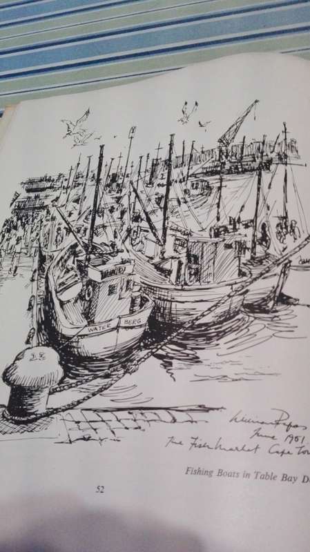 UNDER THE TABLECLOTH ; PAPAS LOOKS AT THE PENINSULA 1952 An Outsiders View and Sketches of Cape Town