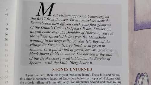 STONES UNTURNED A guide to the Southern Drakensberg ARTHUR CHAMPKINS