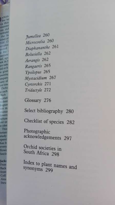WILD ORCHIDS OF SOUTHERN AFRICA JOYCE STEWART and Others
