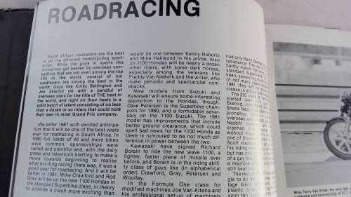 Book ; BIKE SA MOTORCYCLING ANNUAL 1981 (South African Motor Cycling )