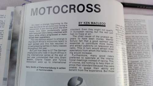 Book ; BIKE SA MOTORCYCLING ANNUAL 1981 (South African Motor Cycling )