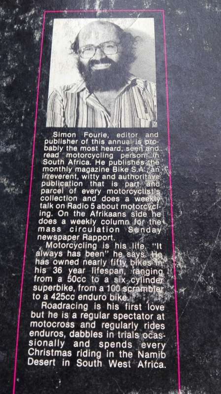 Book ; BIKE SA MOTORCYCLING ANNUAL 1981 (South African Motor Cycling )