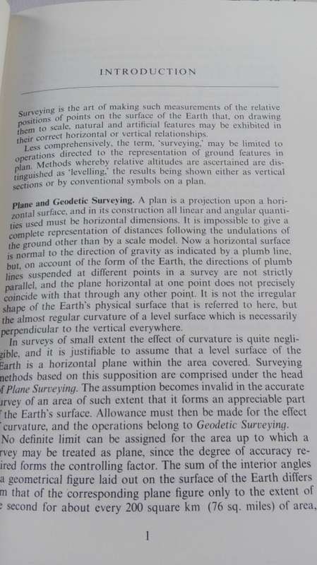 PLANE and GEODETIC SURVEYING for ENGINEERS by the late David Clark Vol 1 Plane Surveying 1977