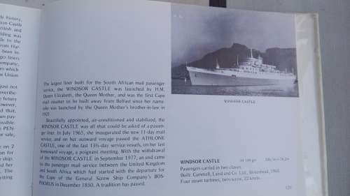 IN SOUTH AFRICAN WATERS Passenger Liners Since 1930 David Hughes & Peter Humphries incl Union Castle