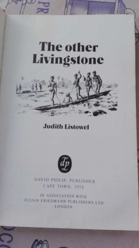 THE OTHER LIVINGSTONE JUDITH KISTOWEL