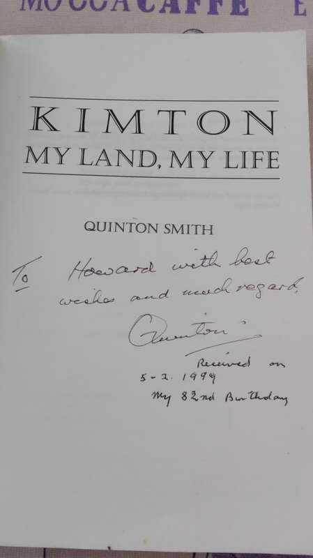 KIMTON MY LAND MY LIFE QUINTON SMITH Signed by Author