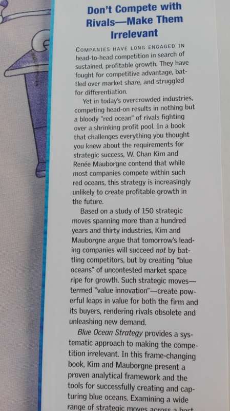 BLUE OCEAN STRATEGY How to Create Uncontested Market Space and Make the Competition Irrelevant  W CM