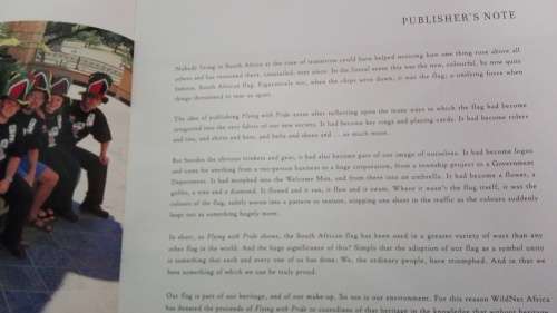 FLYING WITH PRIDE The story of the South African flag text by Denis Beckett Fwd Cyril Ramaphosa