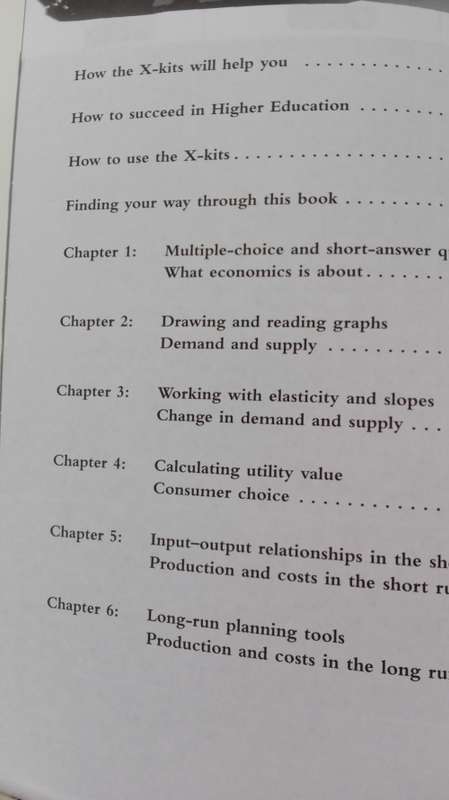 X KIT Undergraduate ECONOMICS  (Second Hand but Condition very good )