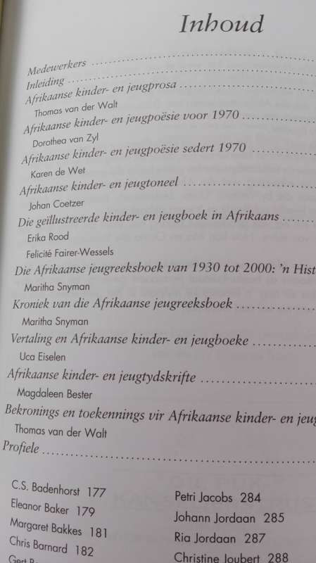 van PATRYS-HULLE TOT HANNA HOEKOM   'n Gids tot die Afrikaanse kinder en jeugboek