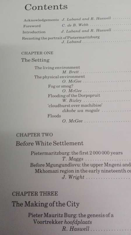 PIETERMARITZBURG 1838 -1988 Edited by J LABAND and R HASWELL