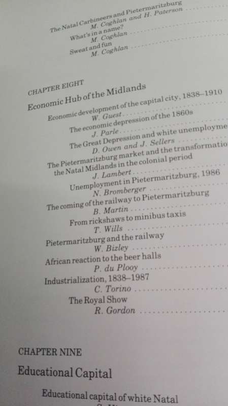 PIETERMARITZBURG 1838 -1988 Edited by J LABAND and R HASWELL