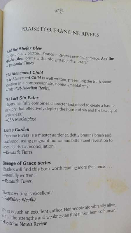 3 Books by FRANCINE RIVERS ; Voice in the Wind plus As Sure as the Dawn plus Echo in the Darkness