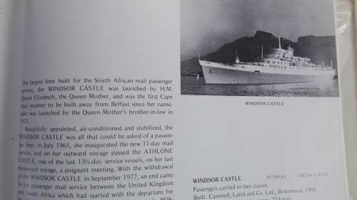 IN SOUTH AFRICAN WATERS Passenger Liners Since 1930 David Hughes & Peter Humphries incl Union Castle