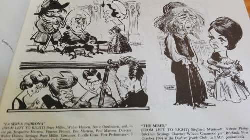 ENCORE ! NAPAC THEATRE CARTOONS by LEYDEN ( Natal Performing Arts Council 1986 )