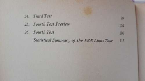 LIONEL WILSON SPRINGBOKS ON TRIAL  ( Rugby ) ( 1968 )
