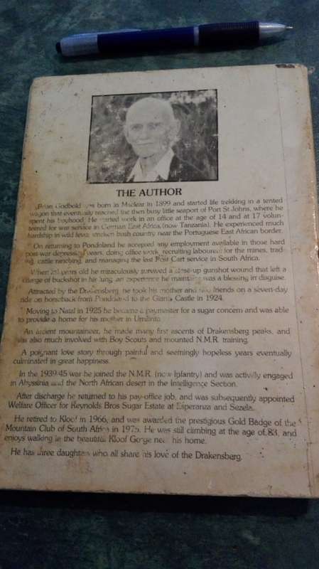 MOUNTAINS BULLETS AND BLESSINGS The Autobiography of Brian Godbold ( signed ) (a reading copy )