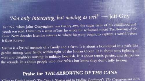HAZARA ELEGY FOR AN AFRICAN FARM JOHN CONYNGHAM