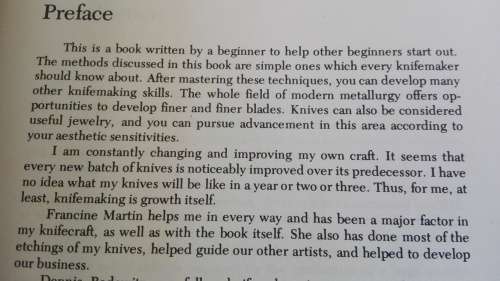 Book ; STEP by STEP KNIFEMAKING You Can Do It by DAVID BOYE