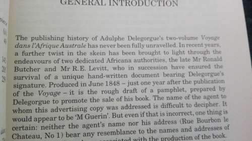 TRAVELS IN SOUTHERN AFRICA Volumes 1 and II ADULPHE DELEGORGUE