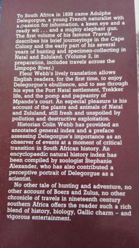 TRAVELS IN SOUTHERN AFRICA Volumes 1 and II ADULPHE DELEGORGUE