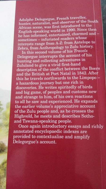 TRAVELS IN SOUTHERN AFRICA Volumes 1 and II ADULPHE DELEGORGUE