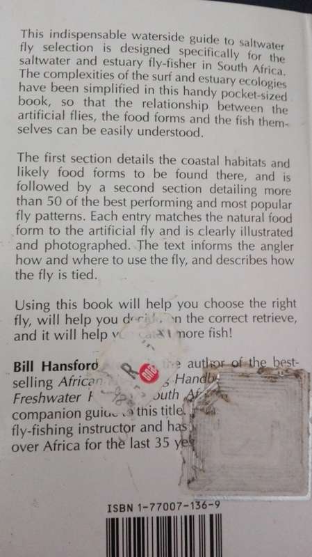 Book ; SALTWATER FLIES  for South African Waters Bill Hansford-Steele