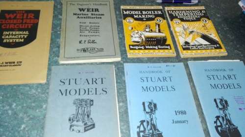 Bundle of 7 Engineering Boiler Books / Booklets  Stuart Models - see Description