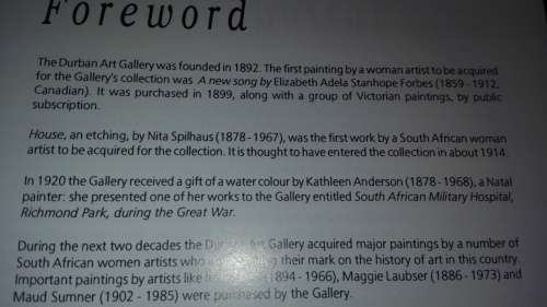 NO MAN`S LAND An Exhibition of recent works by South African Women March 1994 Durban  Art Gallery