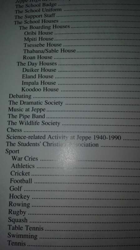 A HISTORY OF JEPPE HIGH SCHOOL FOR BOYS 1890 - 1990