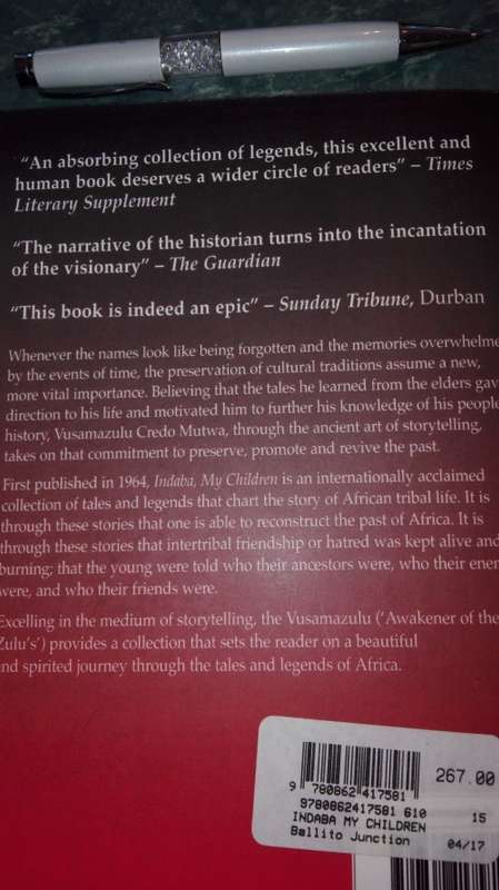 Indaba, My Children by Vusamazulu Credo Mutwa 696 pages