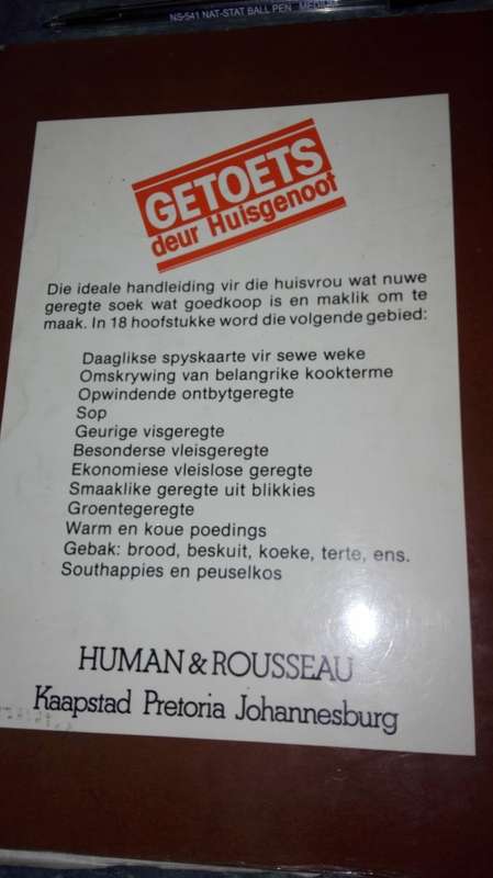 2 BOEKS ; ANNETTE HUMAN HUISGENOOT se WENRESEPTE  en WENRESEPTE 3