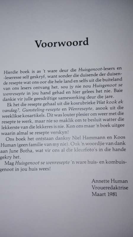 2 BOEKS ; ANNETTE HUMAN HUISGENOOT se WENRESEPTE  en WENRESEPTE 3