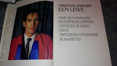 Christiaan Barnard EEN LEWE Biografie Professor C N Barnard en Curtis Bill Pepper