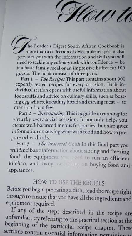 SOUTH AFRICAN COOKBOOK Reader's Digest (  please add the cost of shipping )