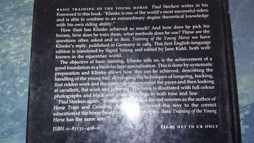 2 Books ; Training the Young Horse  plus Basic Training of a Young Horse