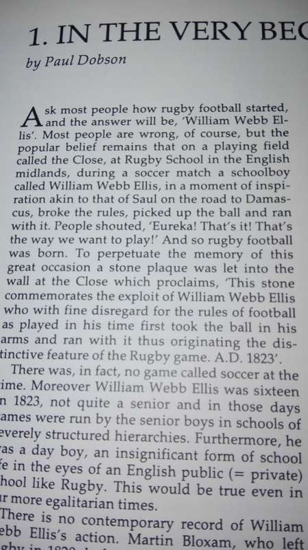 RUGBY IN SOUTH AFRICA A History 1861 - 1988 PAUL DOBSON