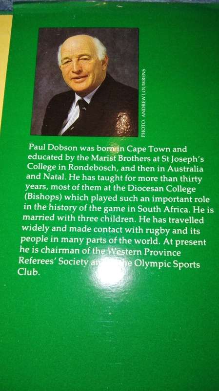 RUGBY IN SOUTH AFRICA A History 1861 - 1988 PAUL DOBSON