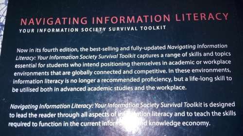 NAVIGATING INFORMATION LITERACY Navigating Information Society Survival Toolkit 4th Edition