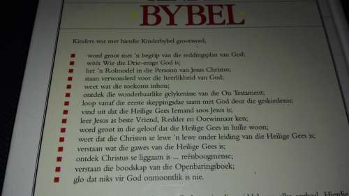 DIE GEILLUSTREERDE KINDER BYBEL Leer ken God van Kleins af Maretha Maartens