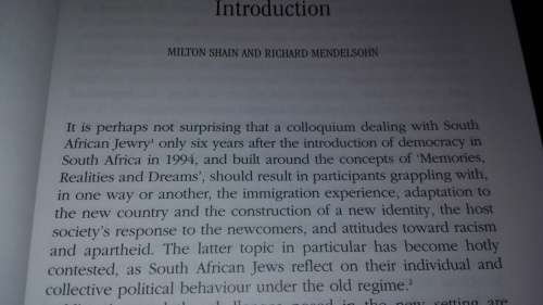 MEMORIES REALITIES and DREAMS Aspects of the South African Jewish Experience  Milton Shain ( Jews )