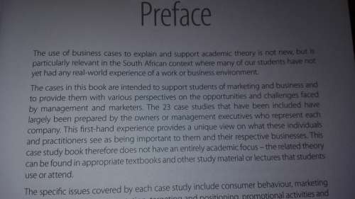 Contemporary Retail and Marketing Case Studies  CH Van Heerden ( sales )