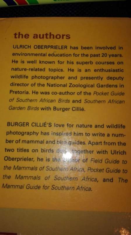 RAPTOR IDENTIFICATION GUIDE FOR SOUTHERN AFRICA ULRICH OBERPRIELER  ( SAPPI )