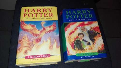 2 HARRY POTTER  Books ; The Order of the Phoenix plus Harry Potter and the Half Blood Prince