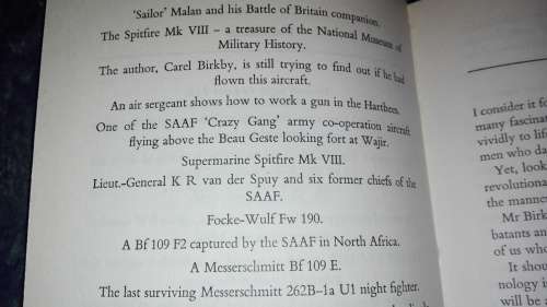 DANCING THE SKIES CAREL BIRKBY  ( SAAF S A Air Force ,  Stories  of Aircraft and People )